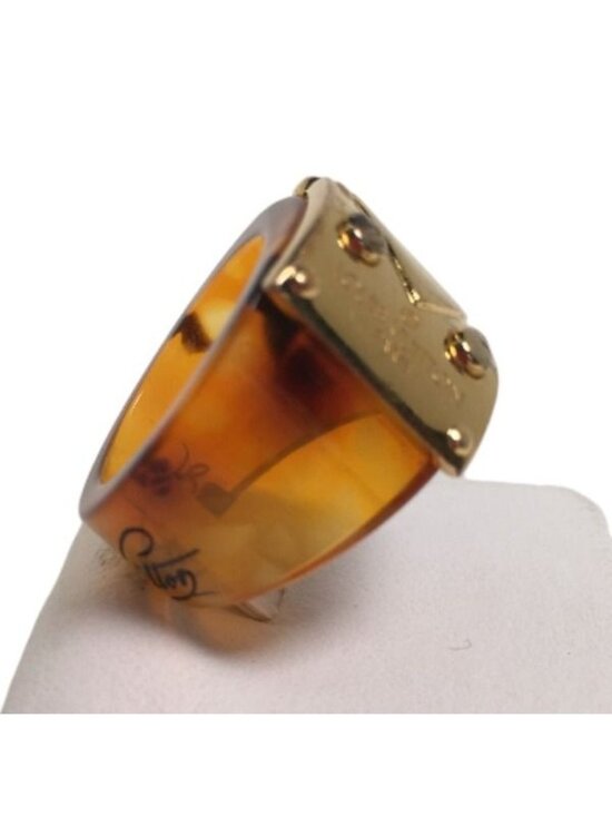 Louis Vuitton M Size Ring Burg Lock Me Brown - Picture 3 of 5